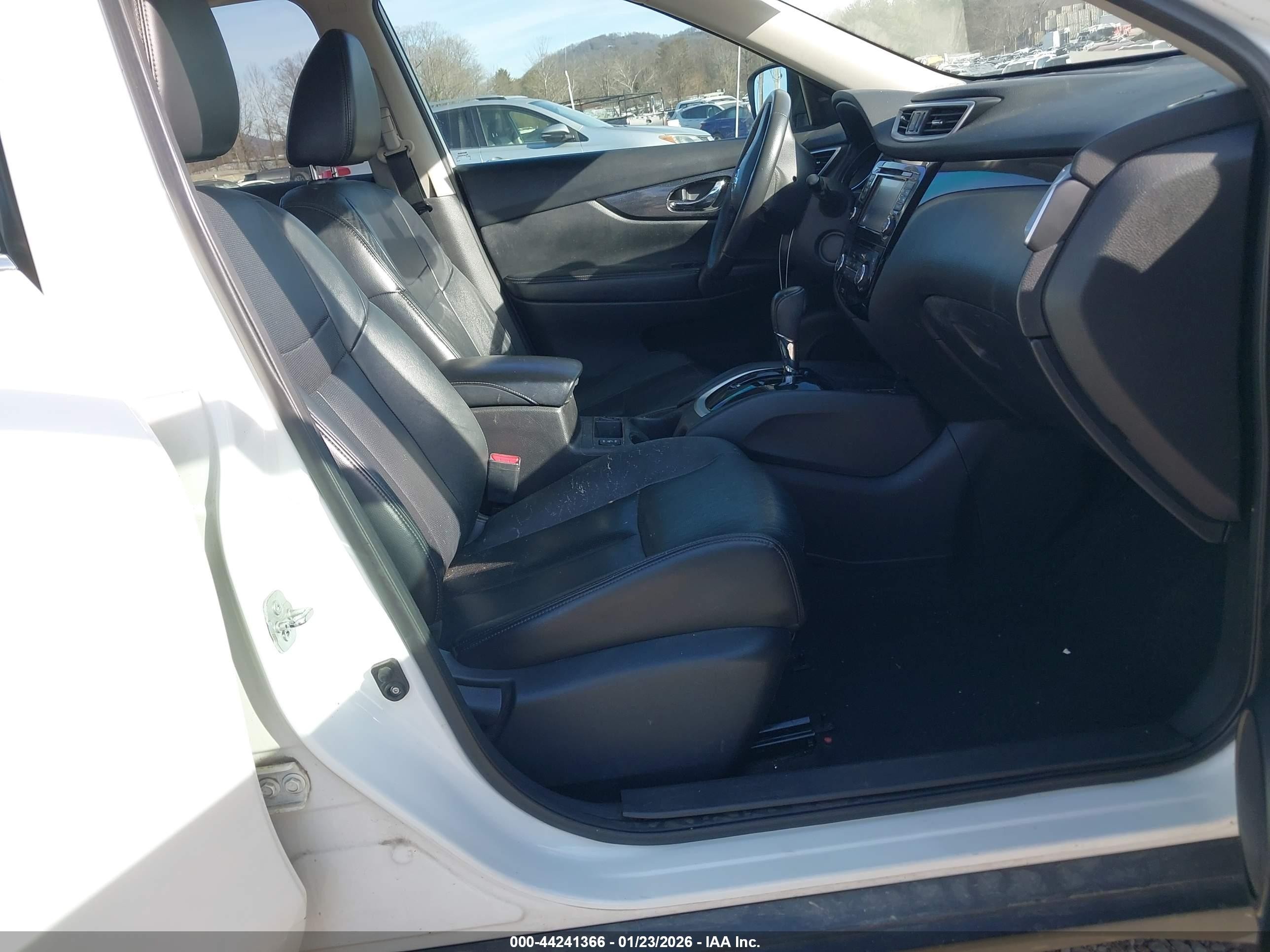2015 Nissan Rogue Sl White vin: 5N1AT2MV5FC830263