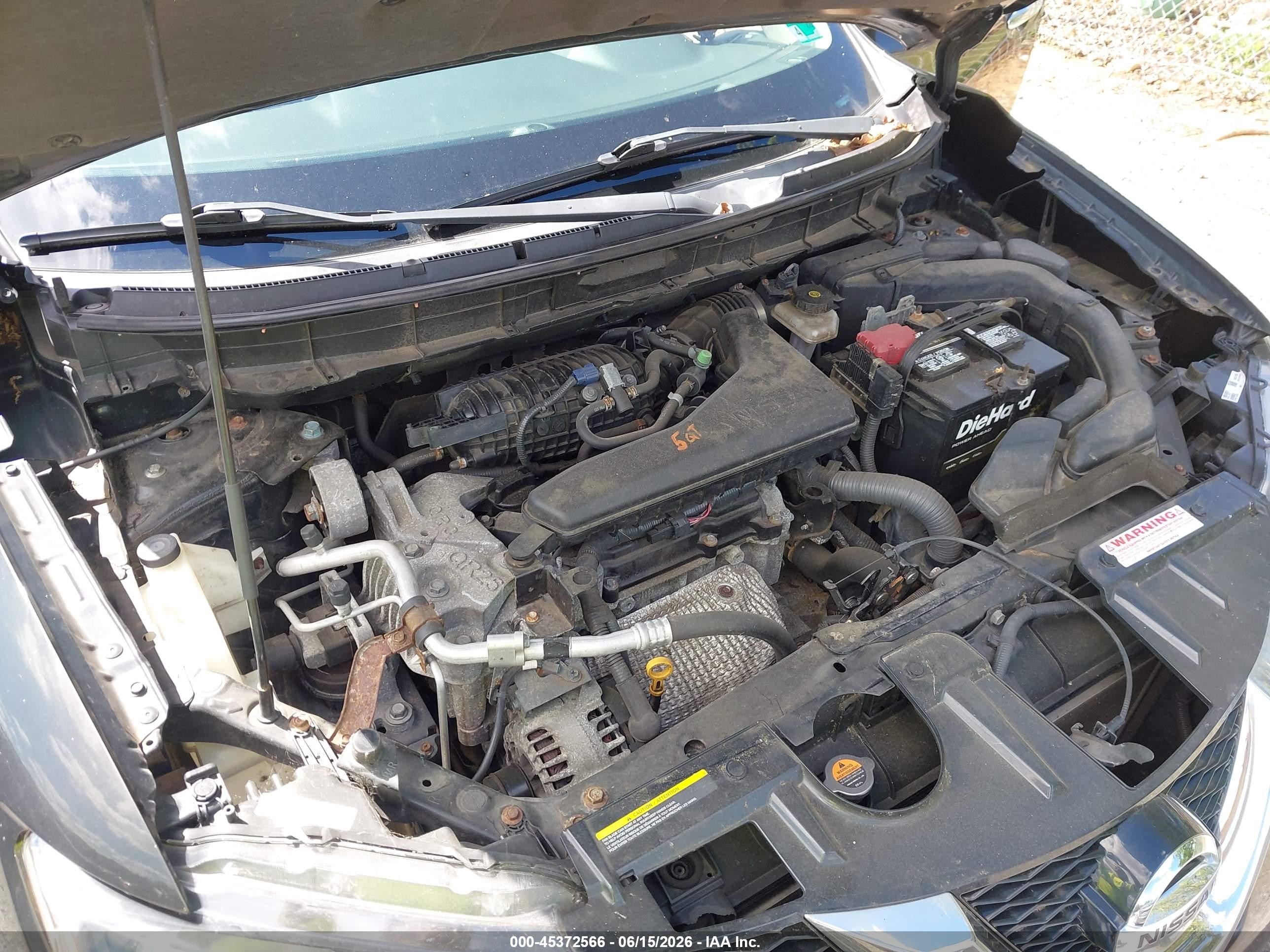 2015 Nissan Rogue Sv Зеленый vin: 5N1AT2MV5FC841781
