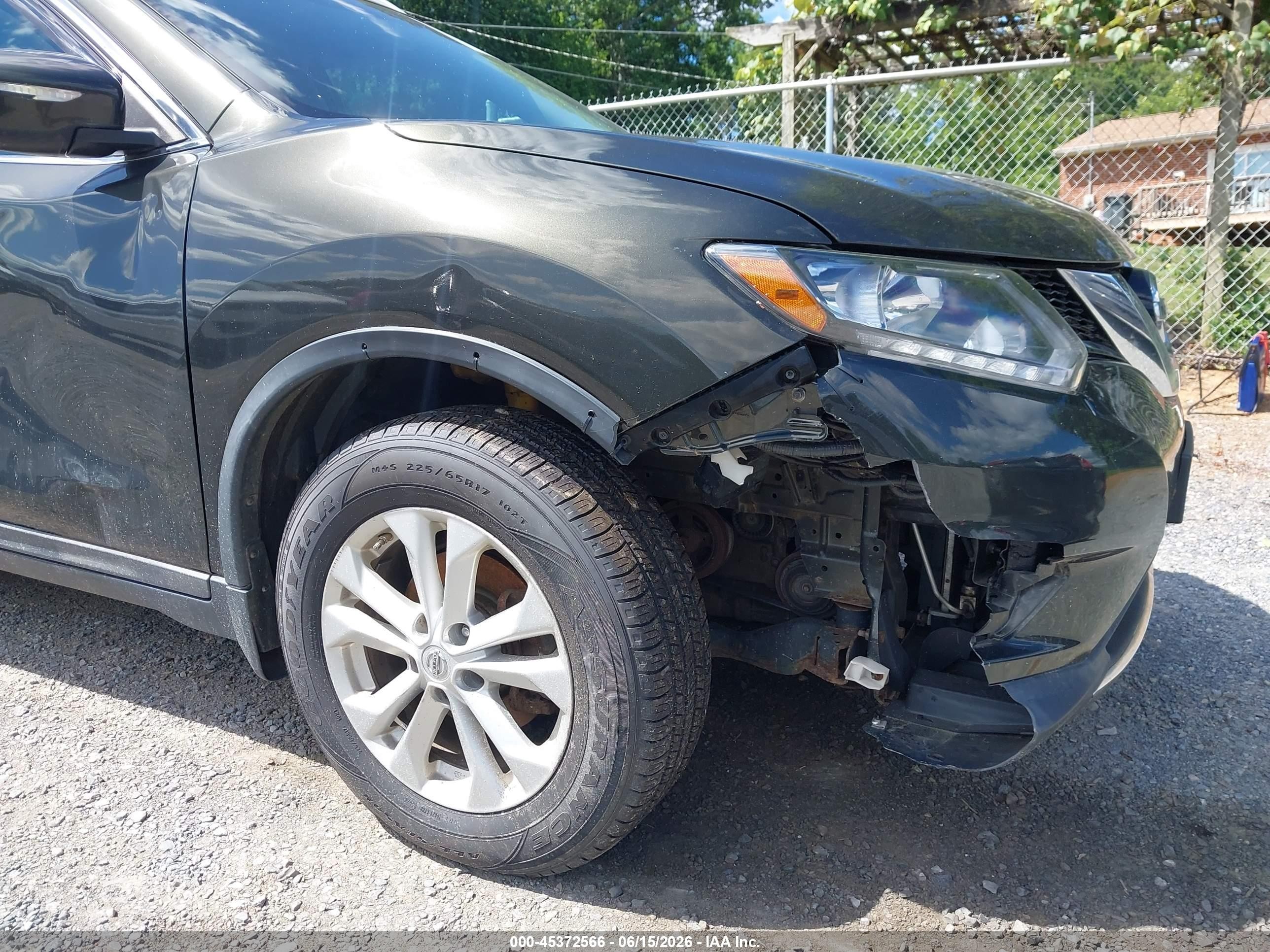 2015 Nissan Rogue Sv Зеленый vin: 5N1AT2MV5FC841781