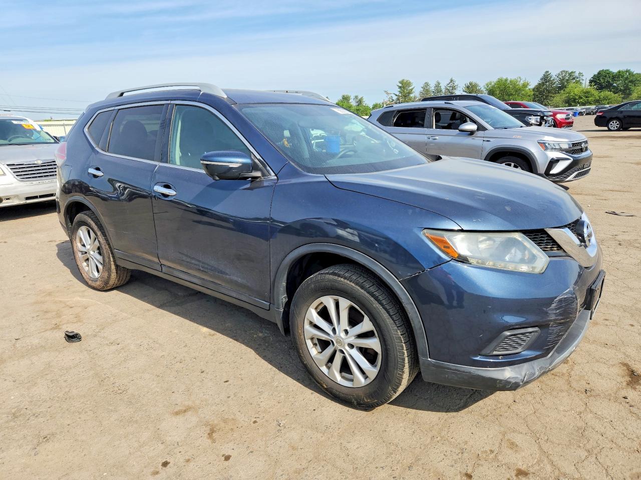 2015 Nissan Rogue S Gray vin: 5N1AT2MV5FC848682