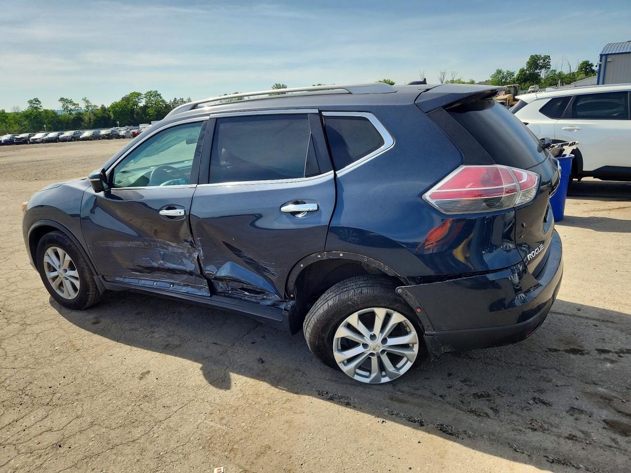 2015 Nissan Rogue S Gray vin: 5N1AT2MV5FC848682