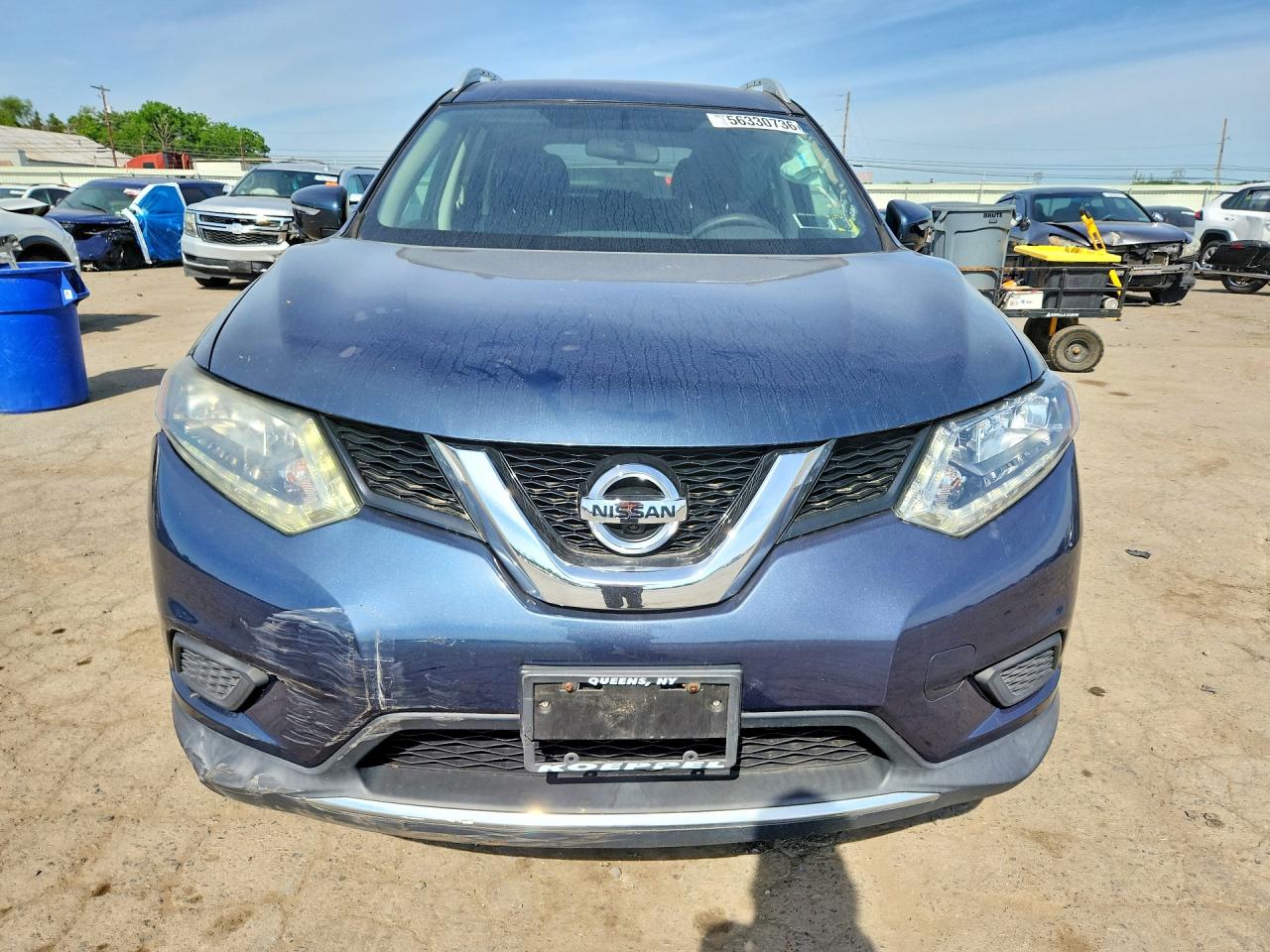2015 Nissan Rogue S Gray vin: 5N1AT2MV5FC848682