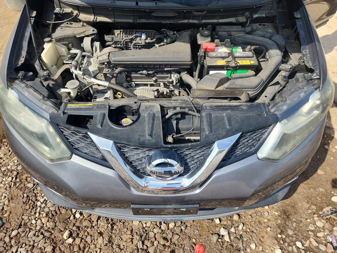 2015 Nissan Rogue S Gray vin: 5N1AT2MV5FC848990