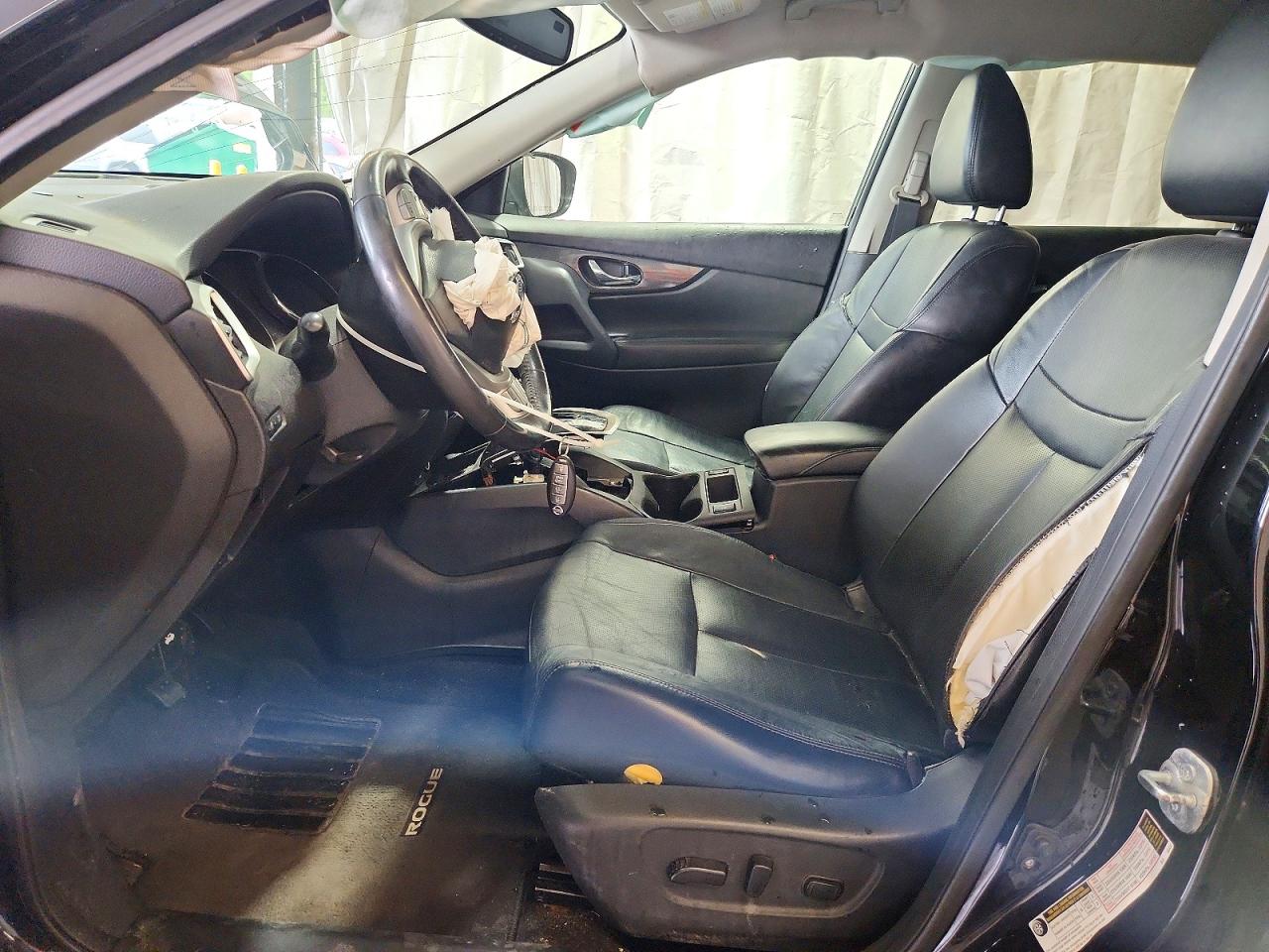 2015 Nissan Rogue Sl Black vin: 5N1AT2MV5FC849573