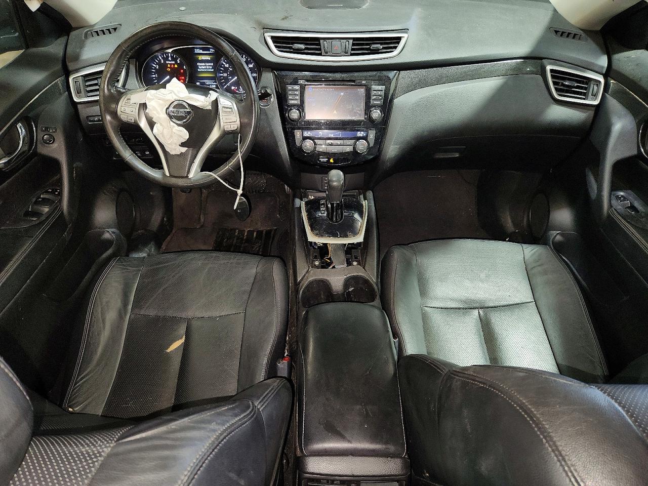 2015 Nissan Rogue Sl Black vin: 5N1AT2MV5FC849573