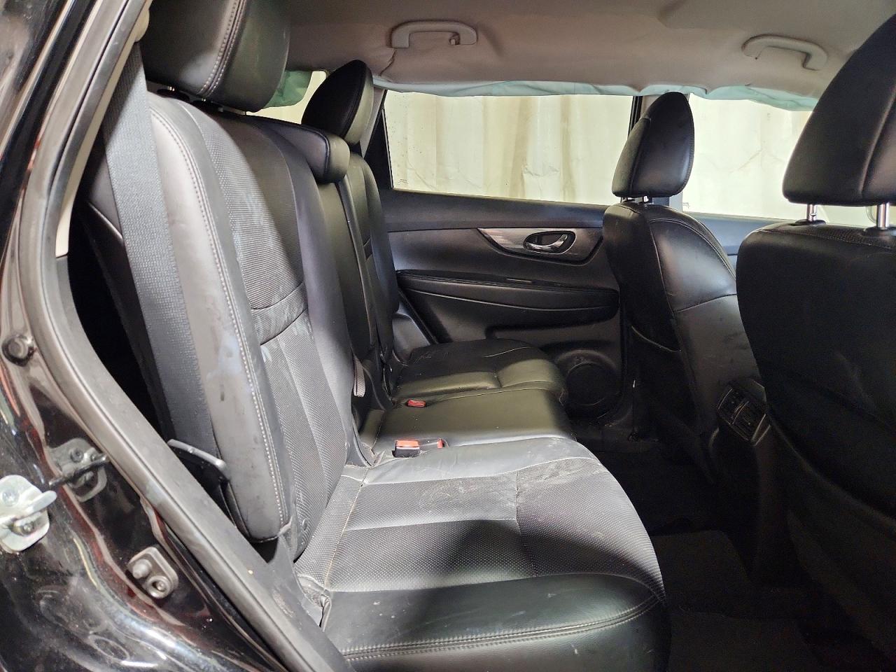 2015 Nissan Rogue Sl Black vin: 5N1AT2MV5FC849573