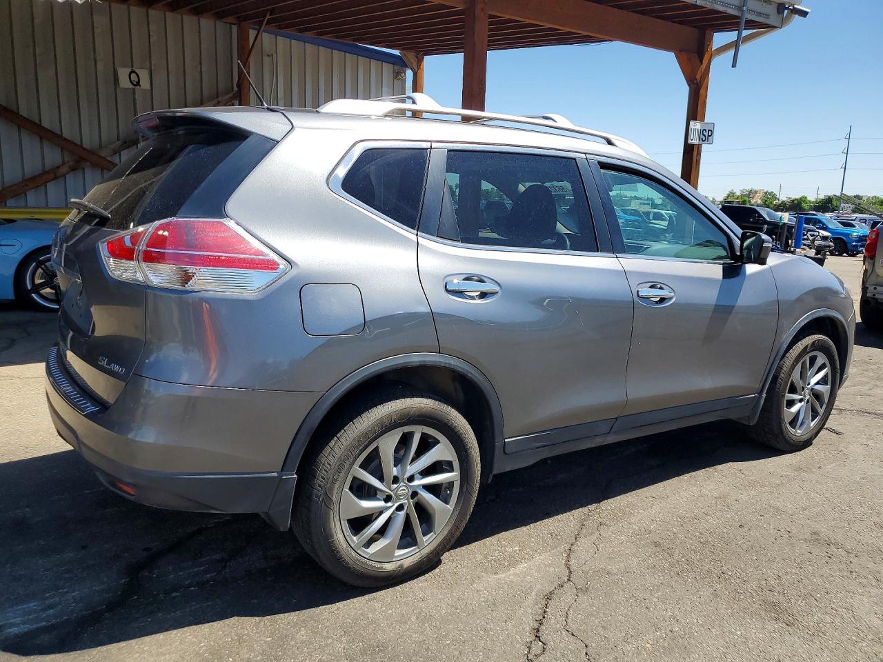 2015 Nissan Rogue Sl Gray vin: 5N1AT2MV5FC872884