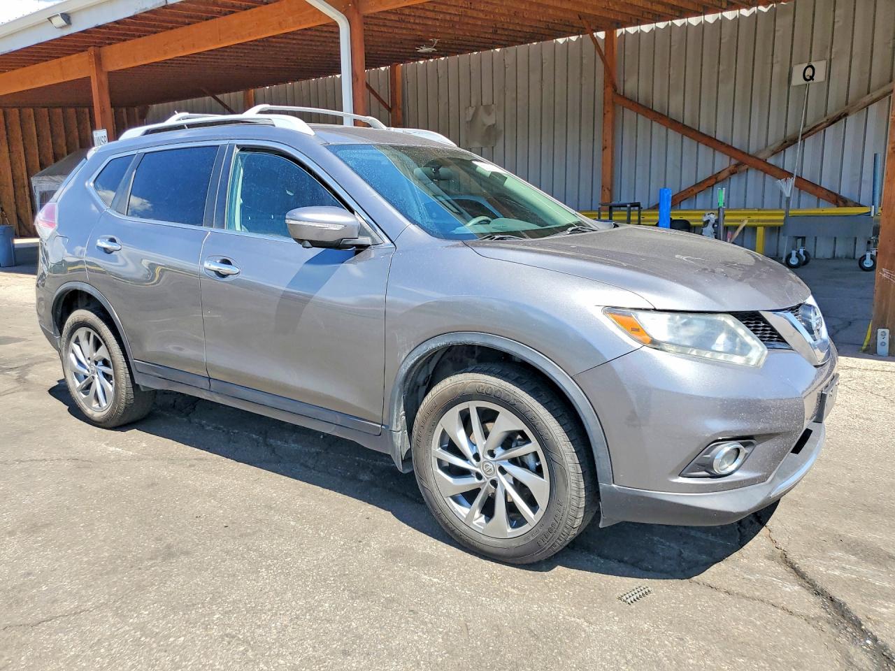 2015 Nissan Rogue Sl Gray vin: 5N1AT2MV5FC872884