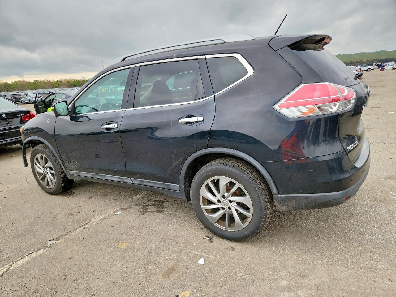 2015 Nissan Rogue Sl Черный vin: 5N1AT2MV5FC876689