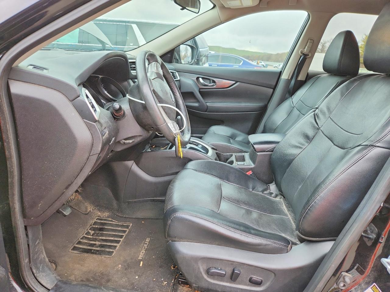 2015 Nissan Rogue Sl Черный vin: 5N1AT2MV5FC876689