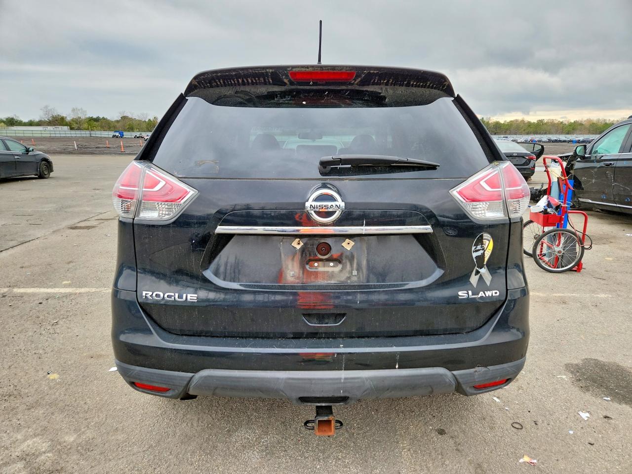 2015 Nissan Rogue Sl Черный vin: 5N1AT2MV5FC876689
