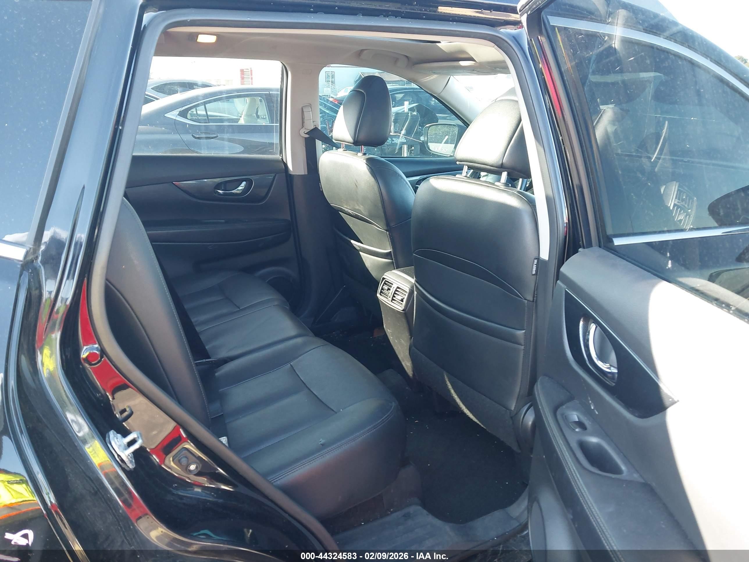 2015 Nissan Rogue Sl Black vin: 5N1AT2MV5FC899700