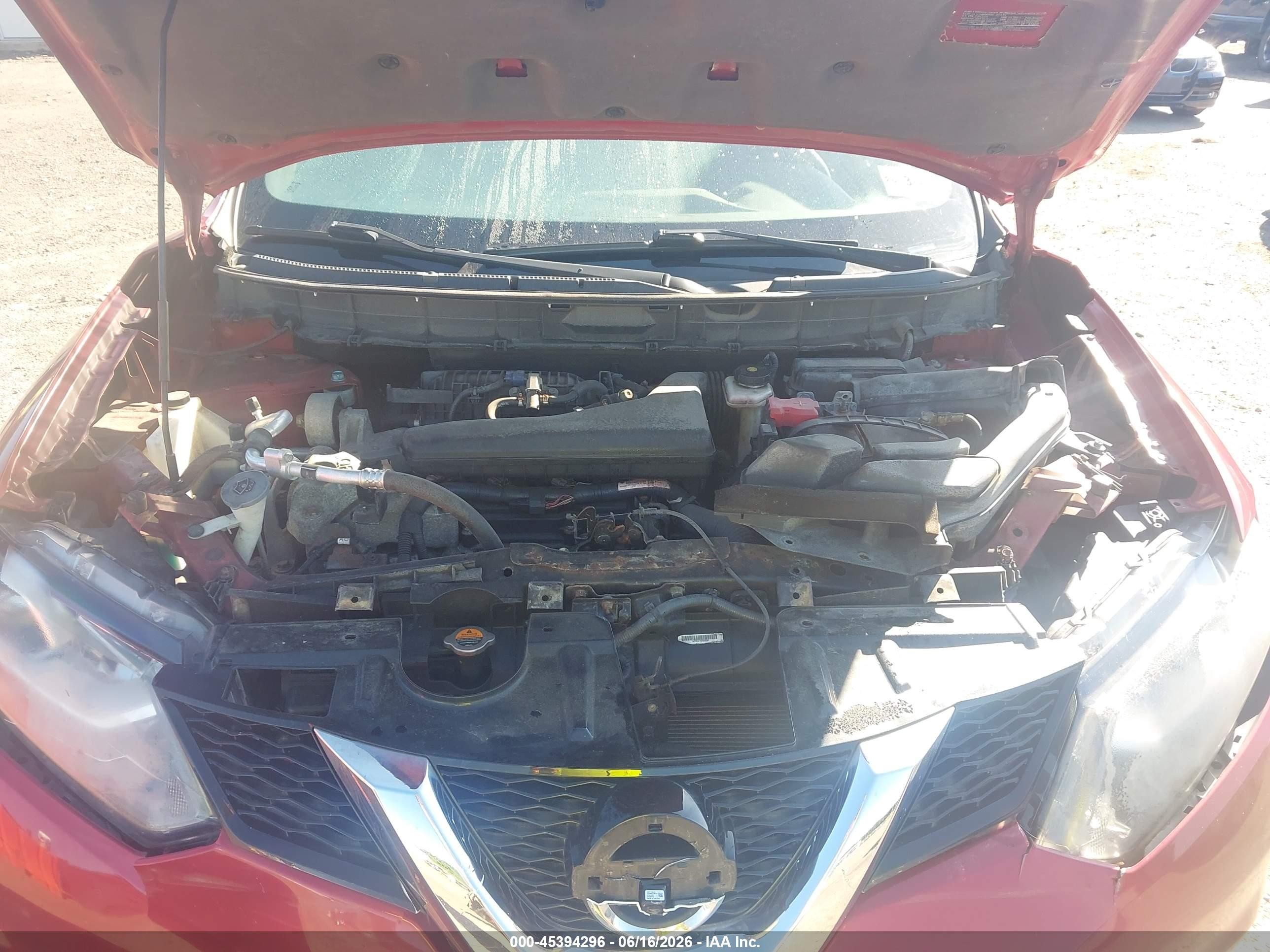 2015 Nissan Rogue Sl Red vin: 5N1AT2MV5FC903695