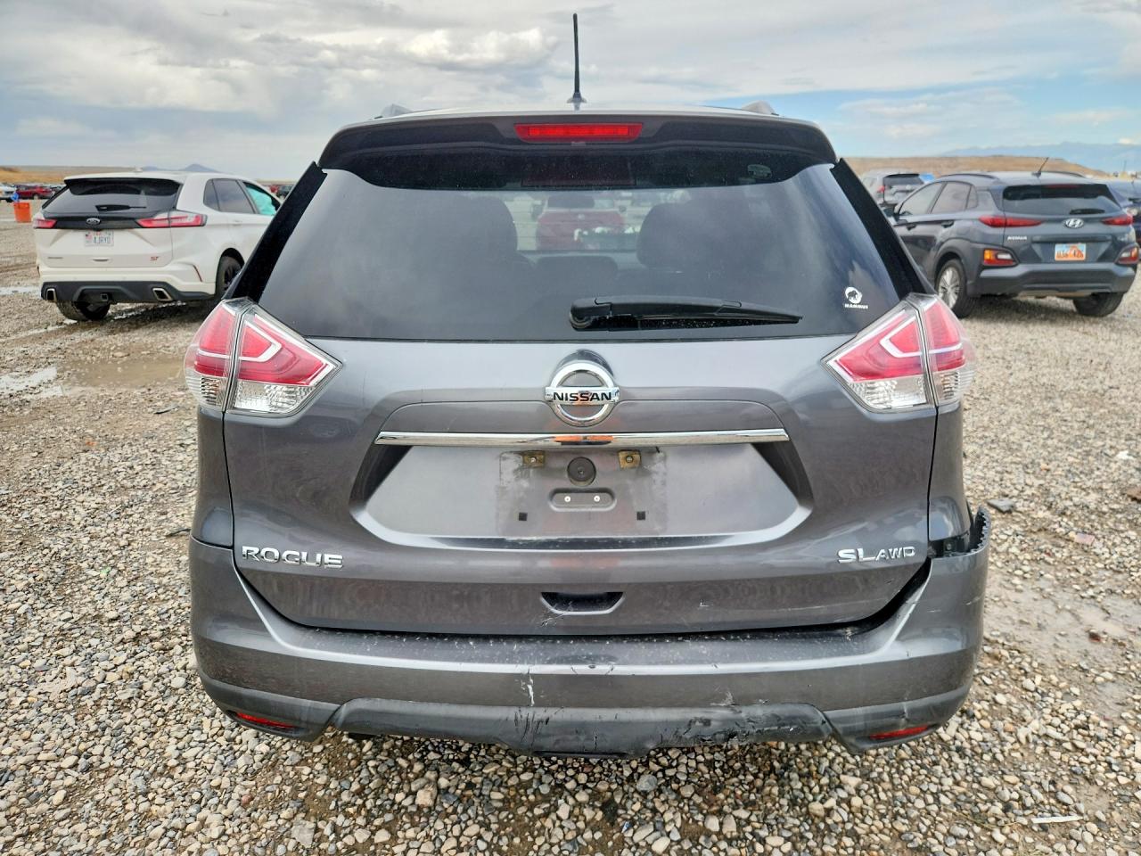 2015 Nissan Rogue Sl Gray vin: 5N1AT2MV5FC905382