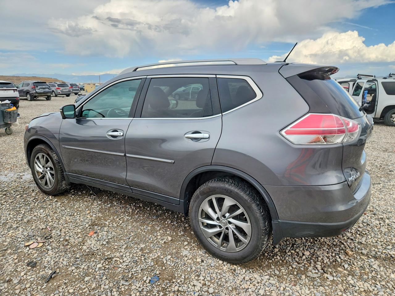 2015 Nissan Rogue Sl Gray vin: 5N1AT2MV5FC905382