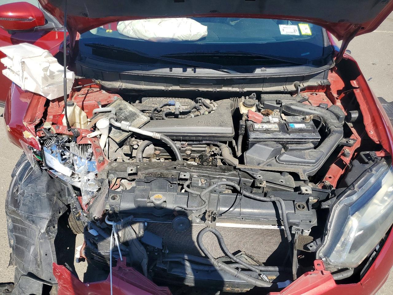 2015 Nissan Rogue Sl Red vin: 5N1AT2MV5FC909285
