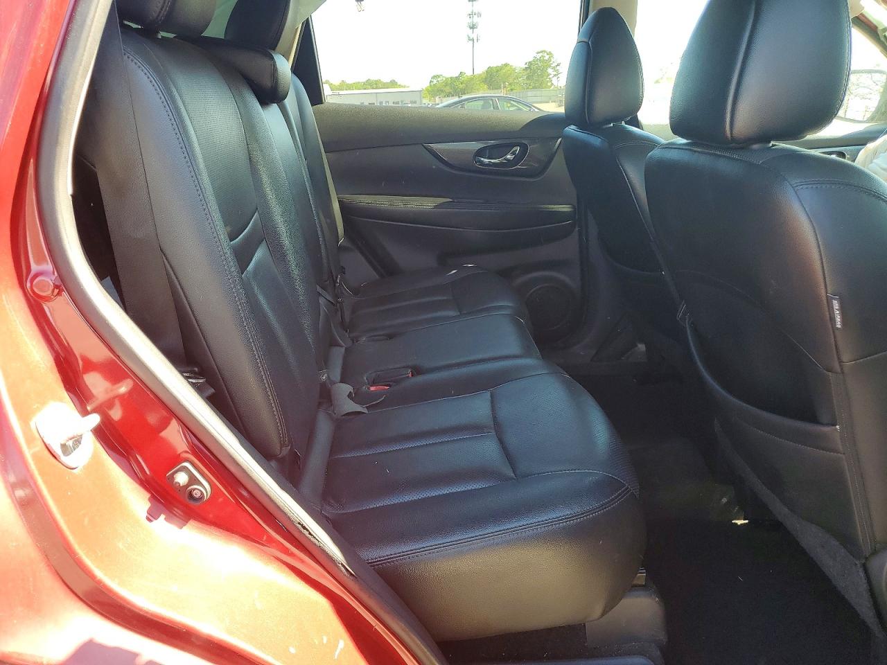 2015 Nissan Rogue Sl Red vin: 5N1AT2MV5FC909285