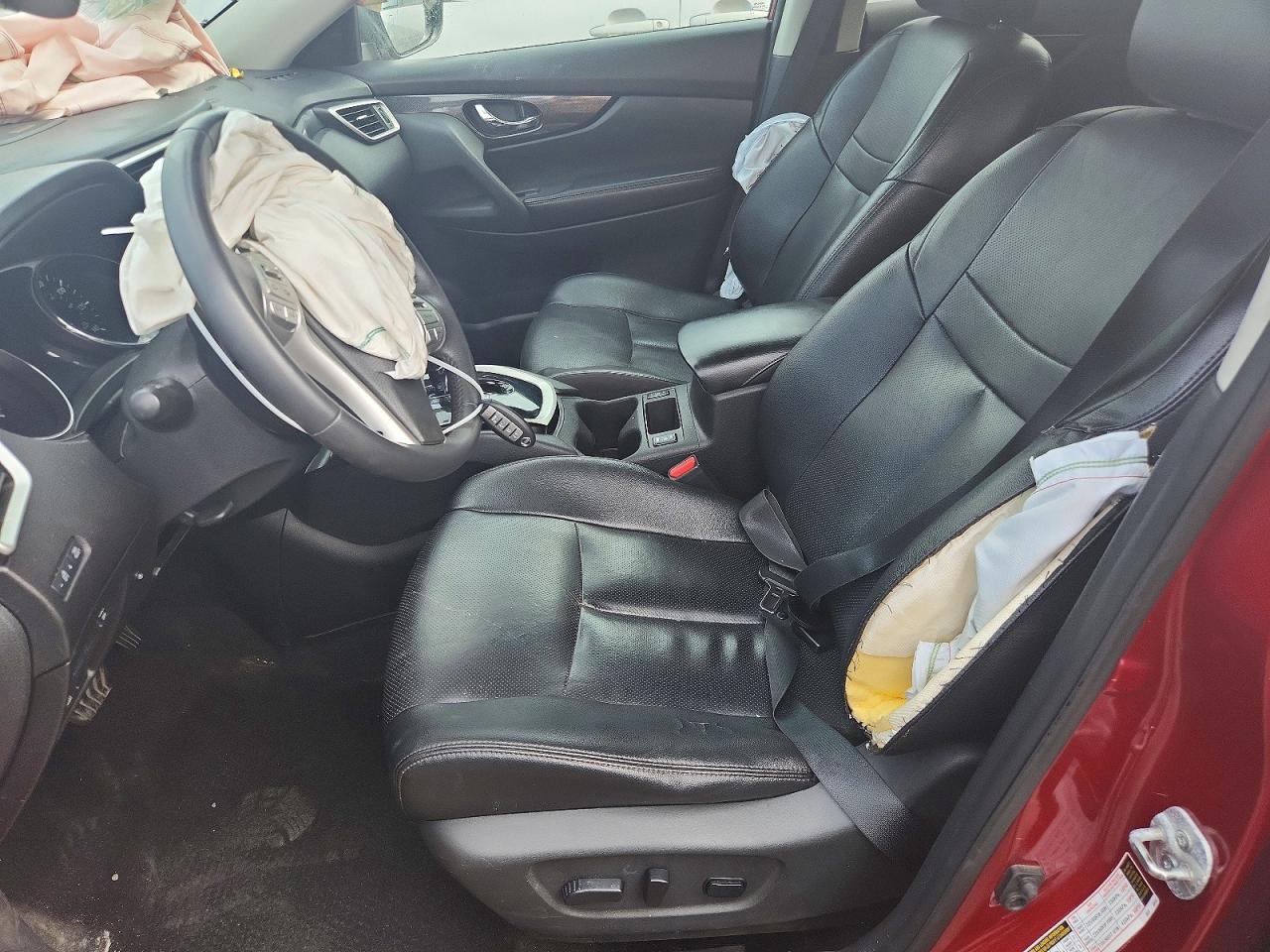 2015 Nissan Rogue Sl Red vin: 5N1AT2MV5FC909285