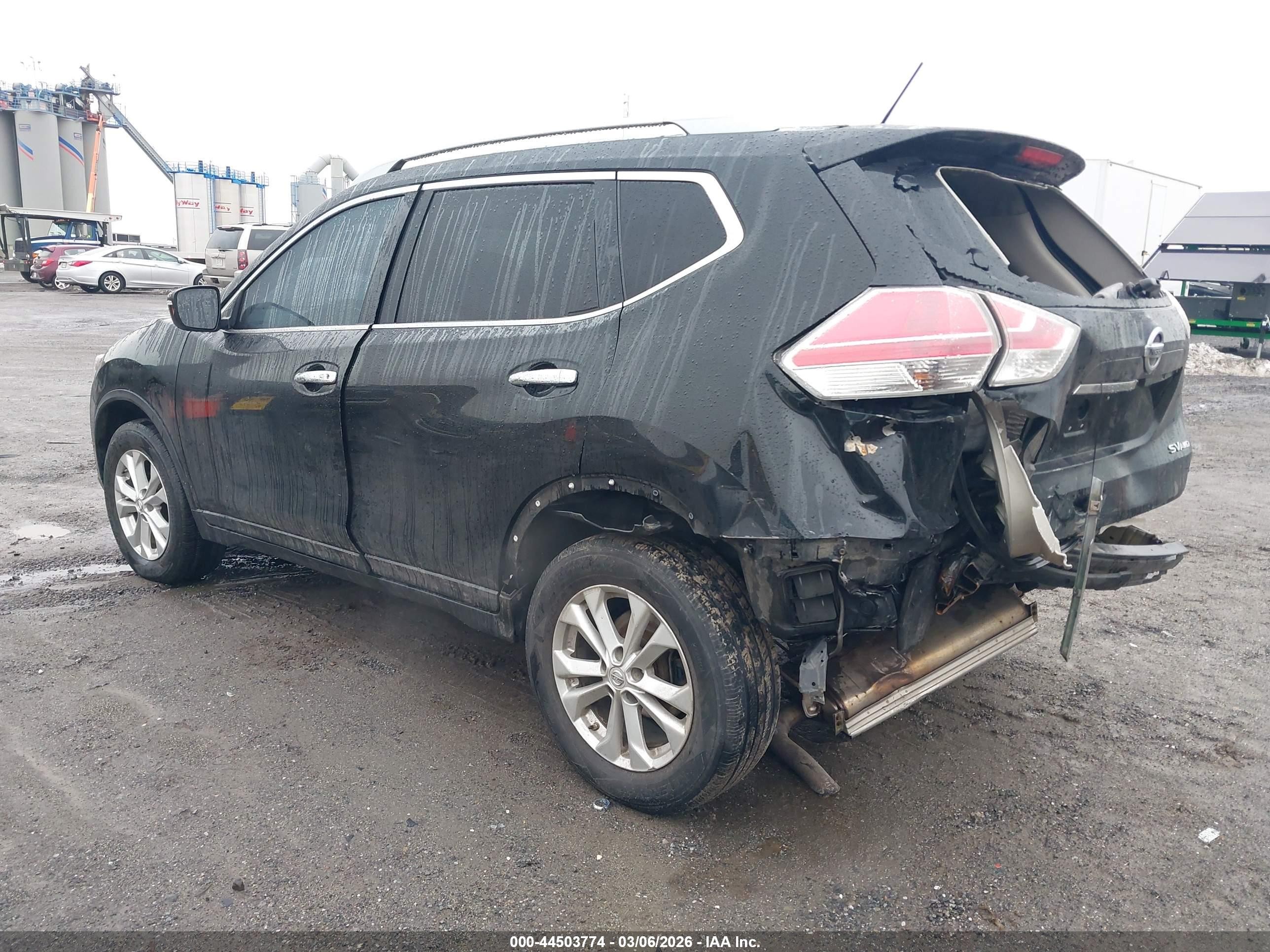 2015 Nissan Rogue Sv Black vin: 5N1AT2MV5FC915524