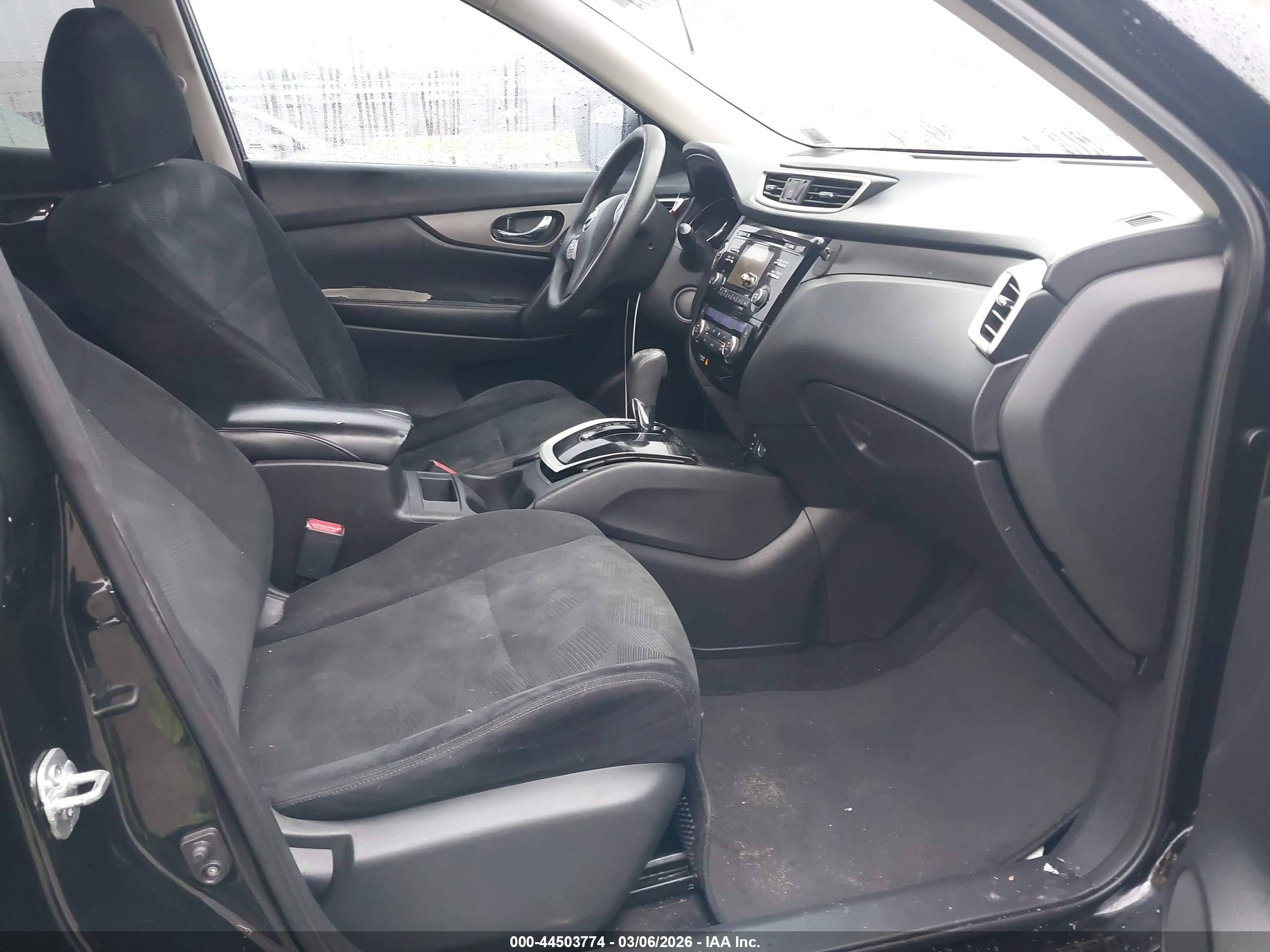 2015 Nissan Rogue Sv Black vin: 5N1AT2MV5FC915524