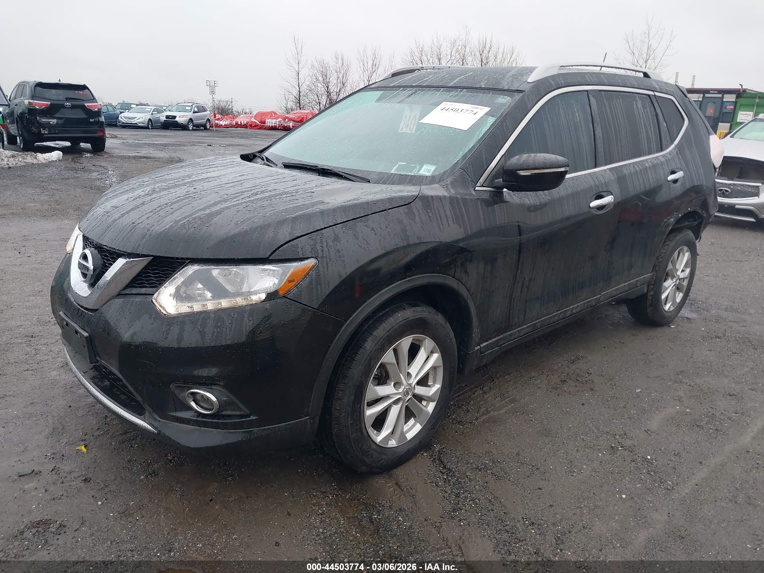 2015 Nissan Rogue Sv Black vin: 5N1AT2MV5FC915524