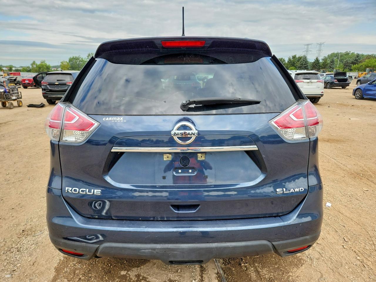 2016 Nissan Rogue Sl Blue vin: 5N1AT2MV5GC833214