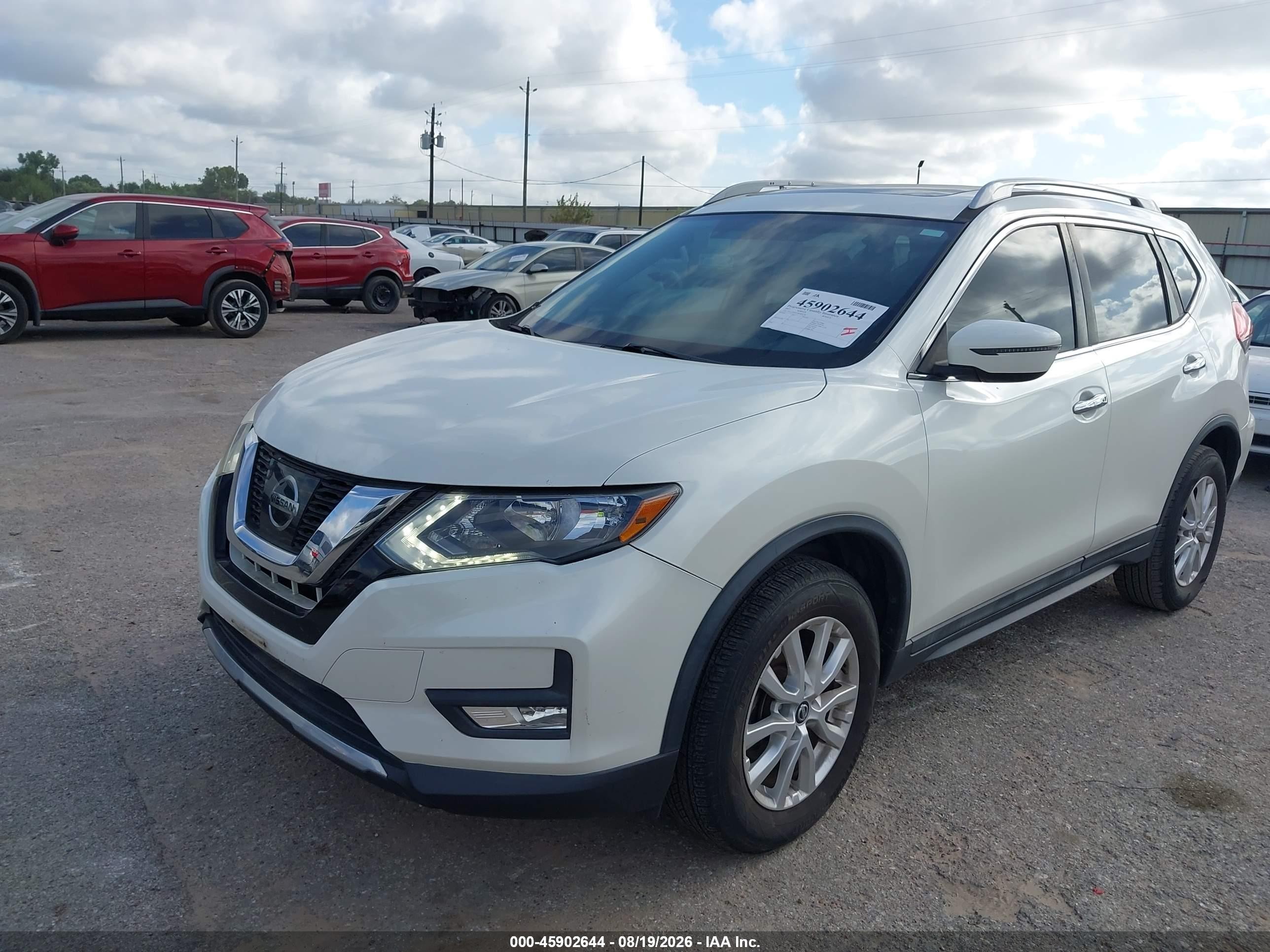 2017 Nissan Rogue Sv White vin: 5N1AT2MV5HC849558
