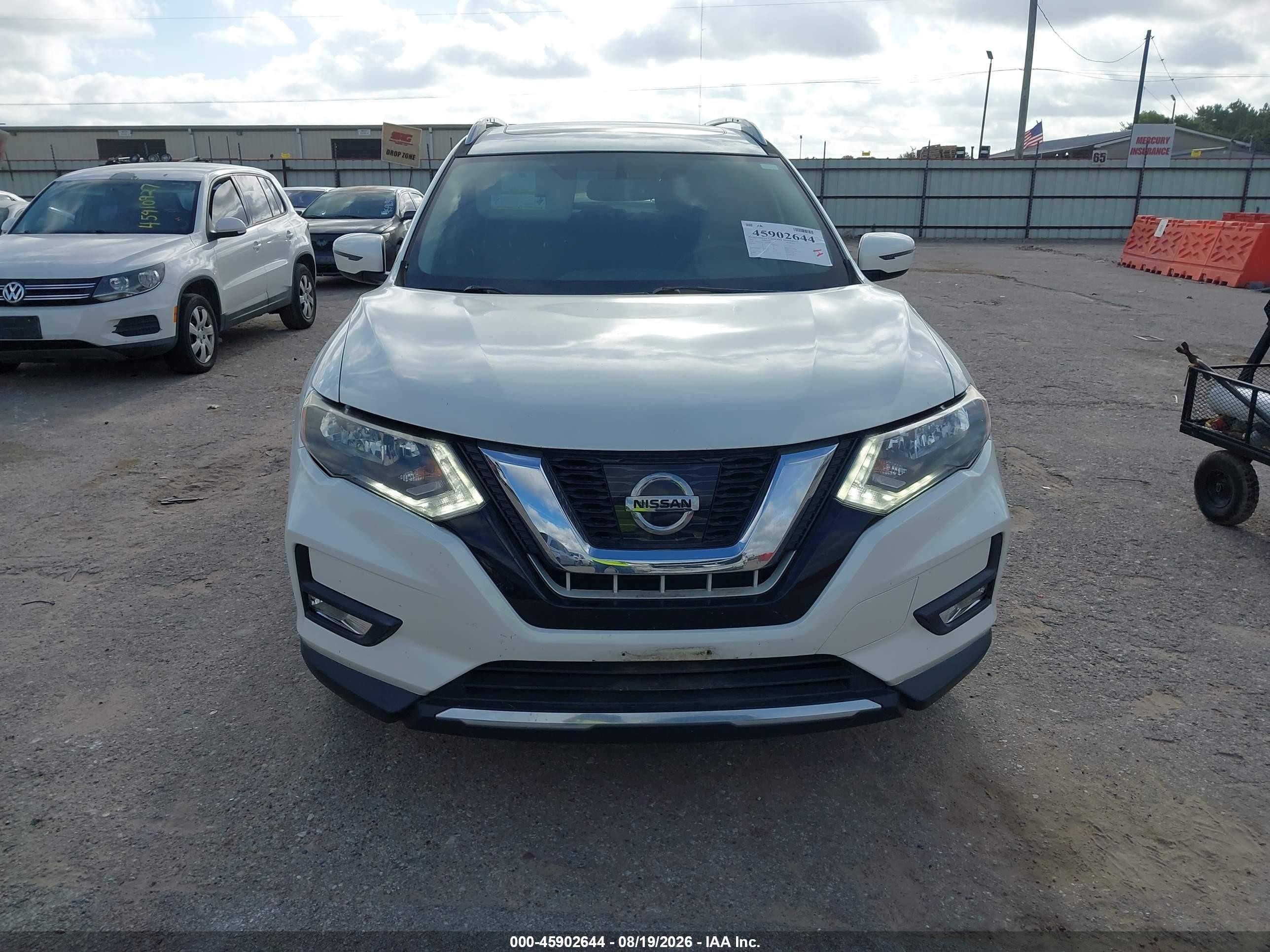 2017 Nissan Rogue Sv White vin: 5N1AT2MV5HC849558