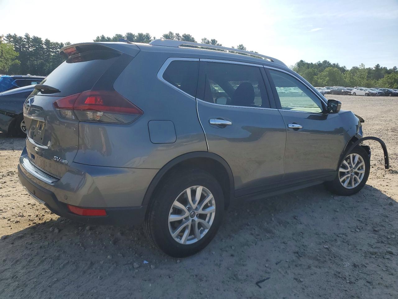 2019 Nissan Rogue Sv Gray vin: 5N1AT2MV5KC731839