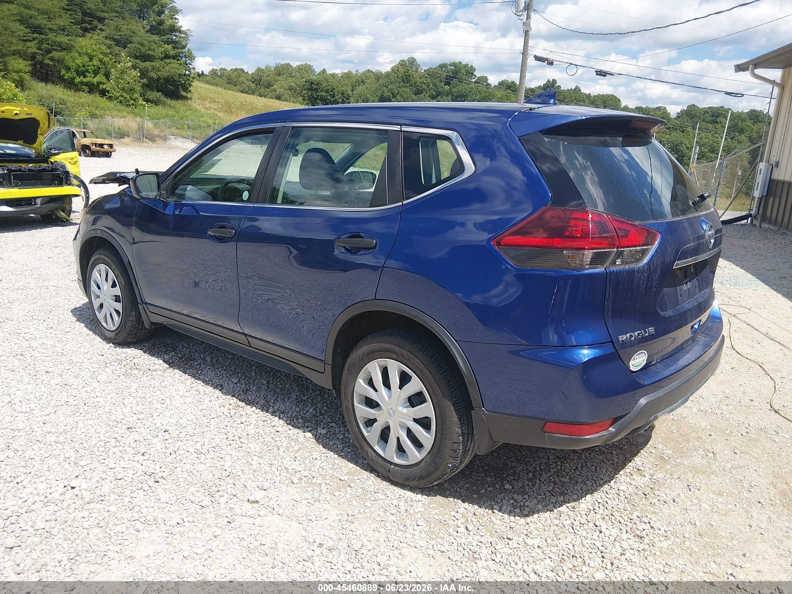 2019 Nissan Rogue S Blue vin: 5N1AT2MV5KC798683