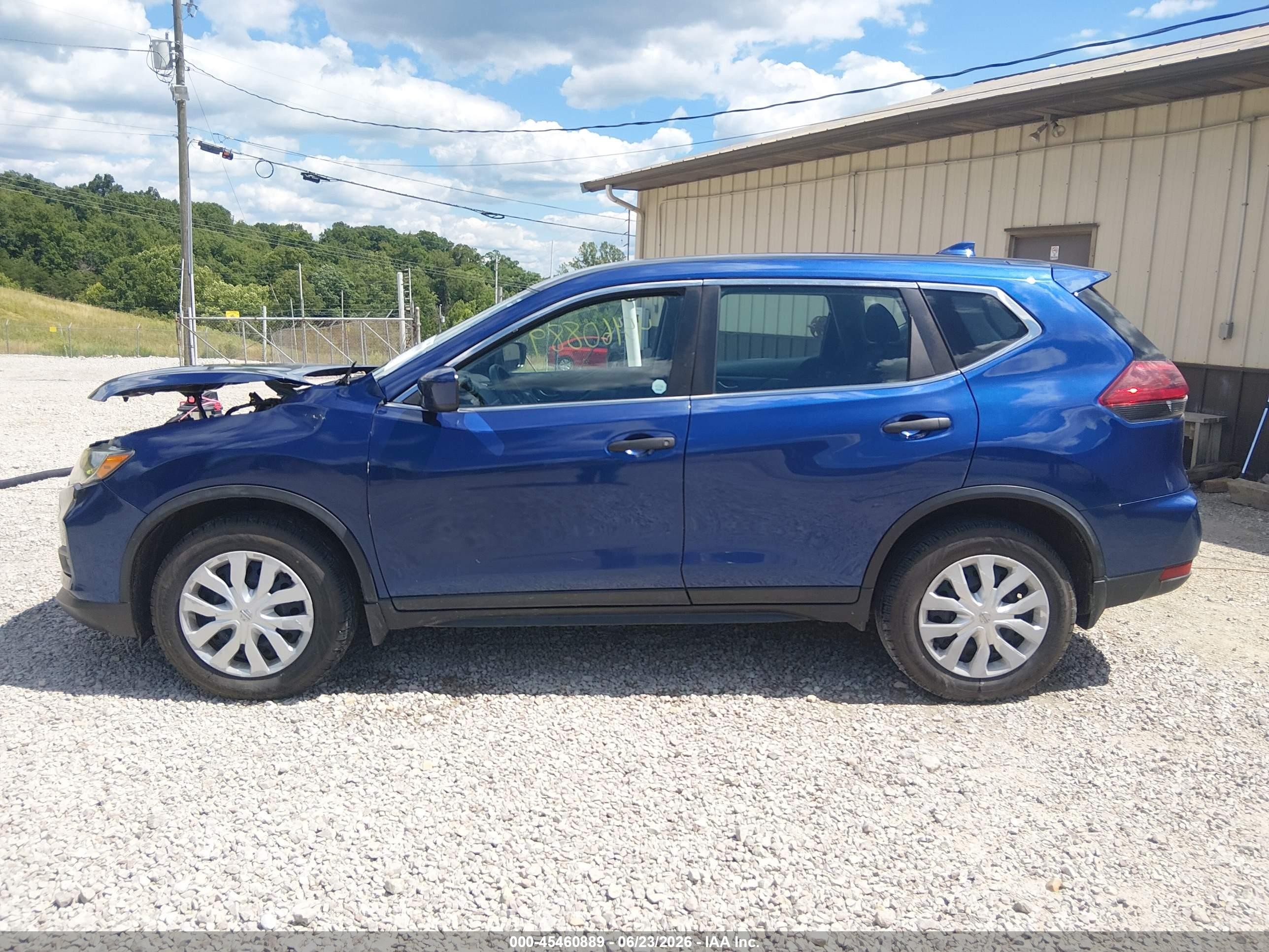 2019 Nissan Rogue S Blue vin: 5N1AT2MV5KC798683