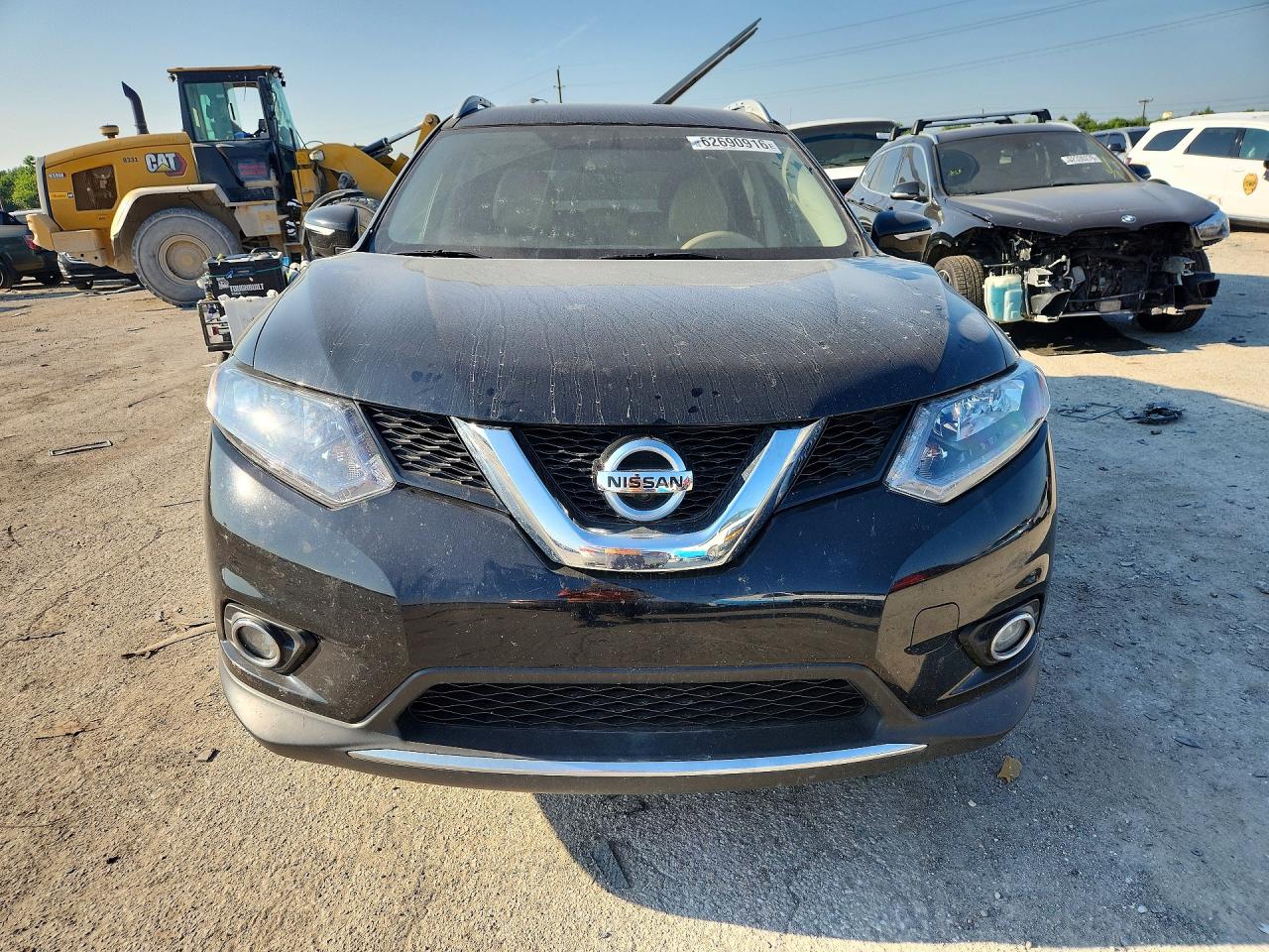 2014 Nissan Rogue Sl Blue vin: 5N1AT2MV6EC753112