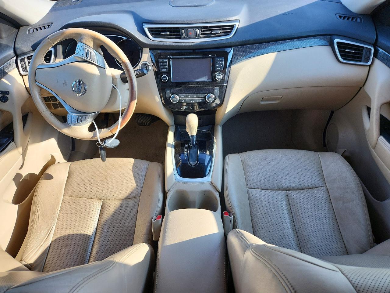 2014 Nissan Rogue Sl Blue vin: 5N1AT2MV6EC753112