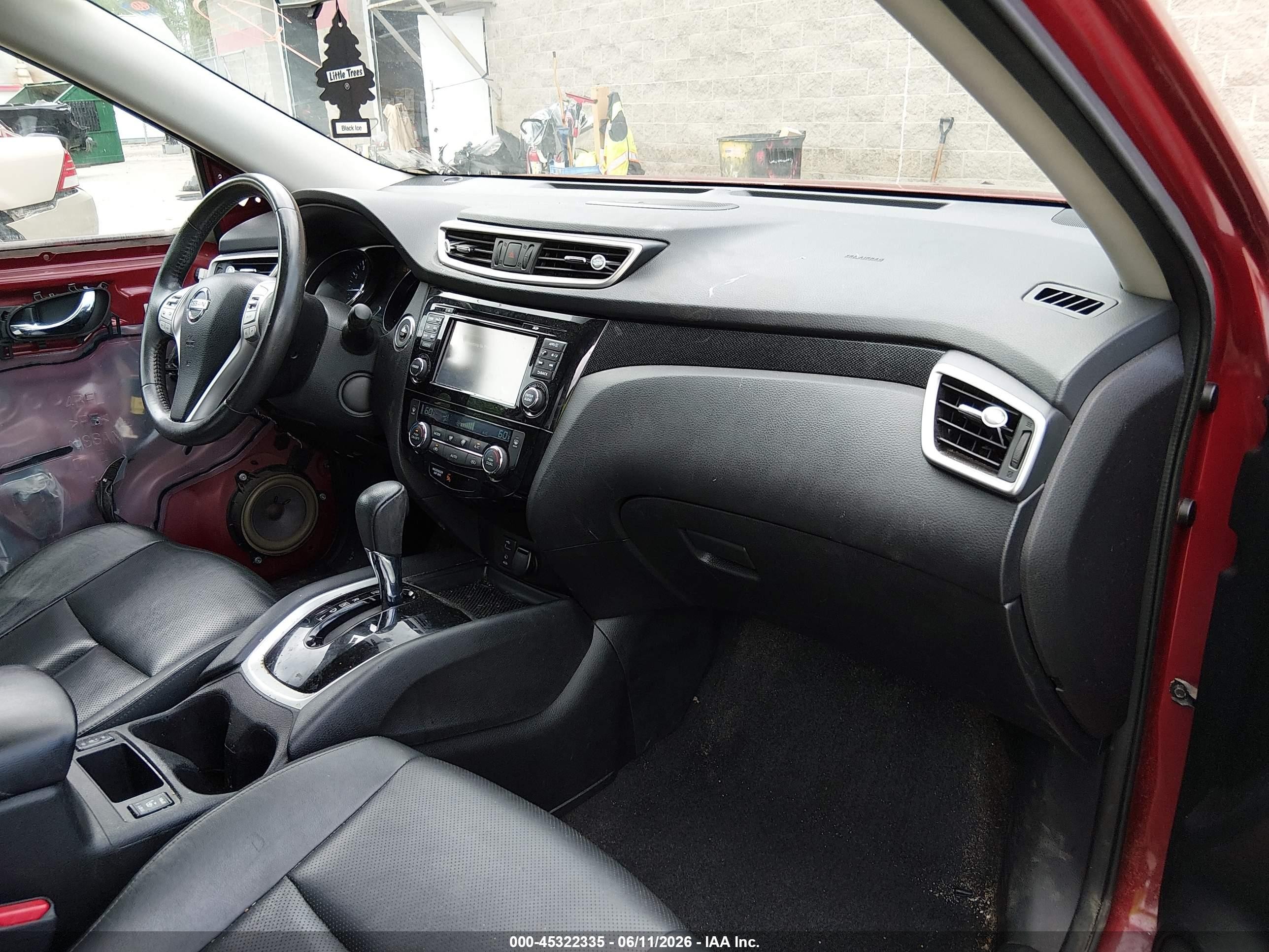 2014 Nissan Rogue Sl Red vin: 5N1AT2MV6EC758228
