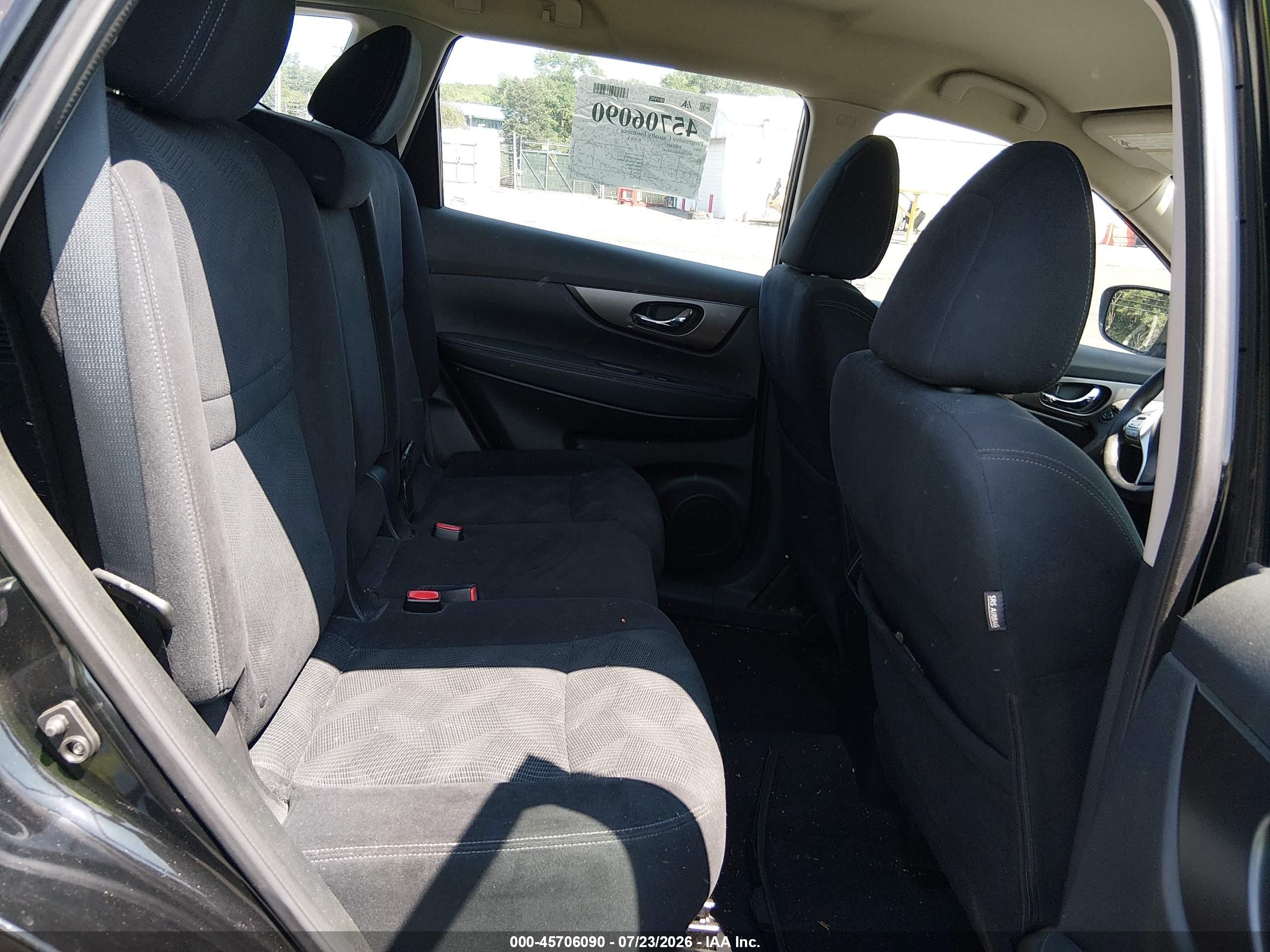 2014 Nissan Rogue S Black vin: 5N1AT2MV6EC768709