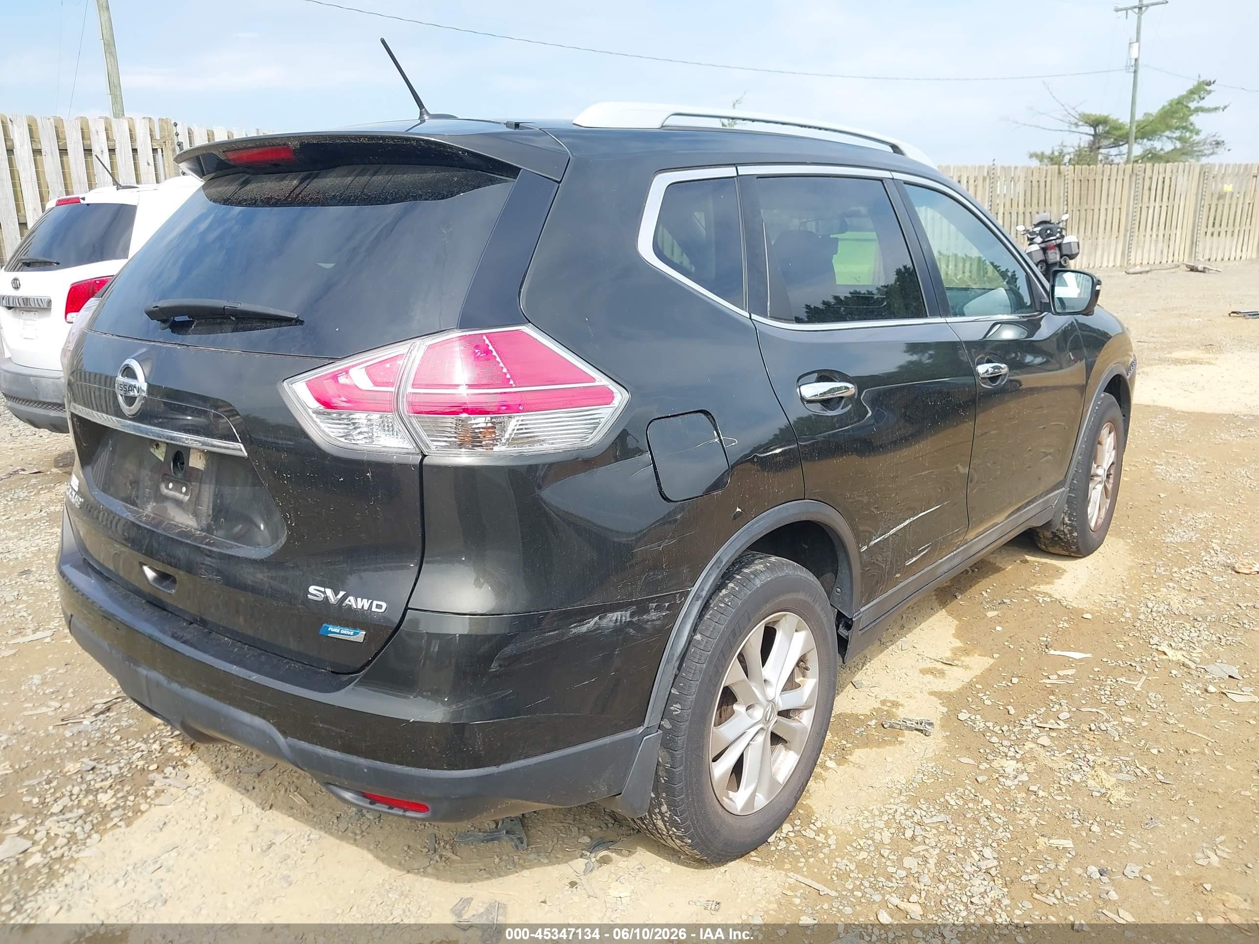 2014 Nissan Rogue Sv Gray vin: 5N1AT2MV6EC776602