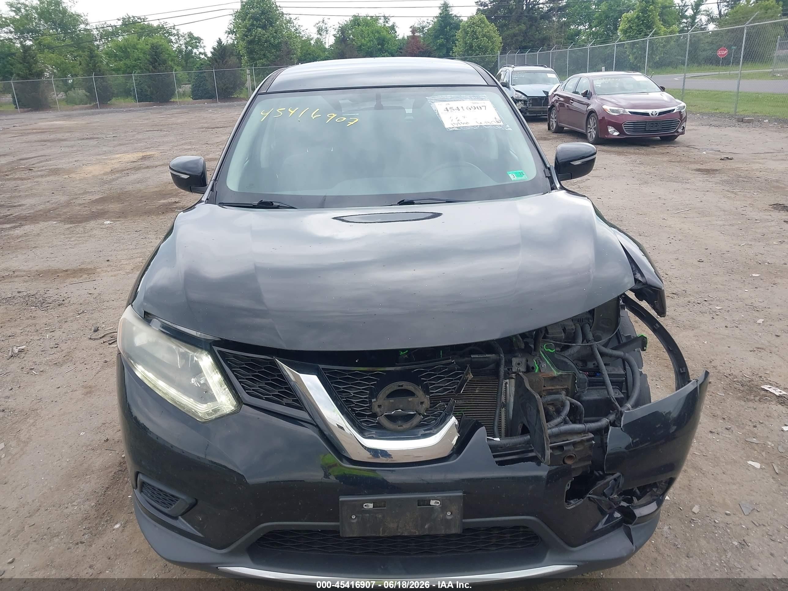 2014 Nissan Rogue S Черный vin: 5N1AT2MV6EC777412