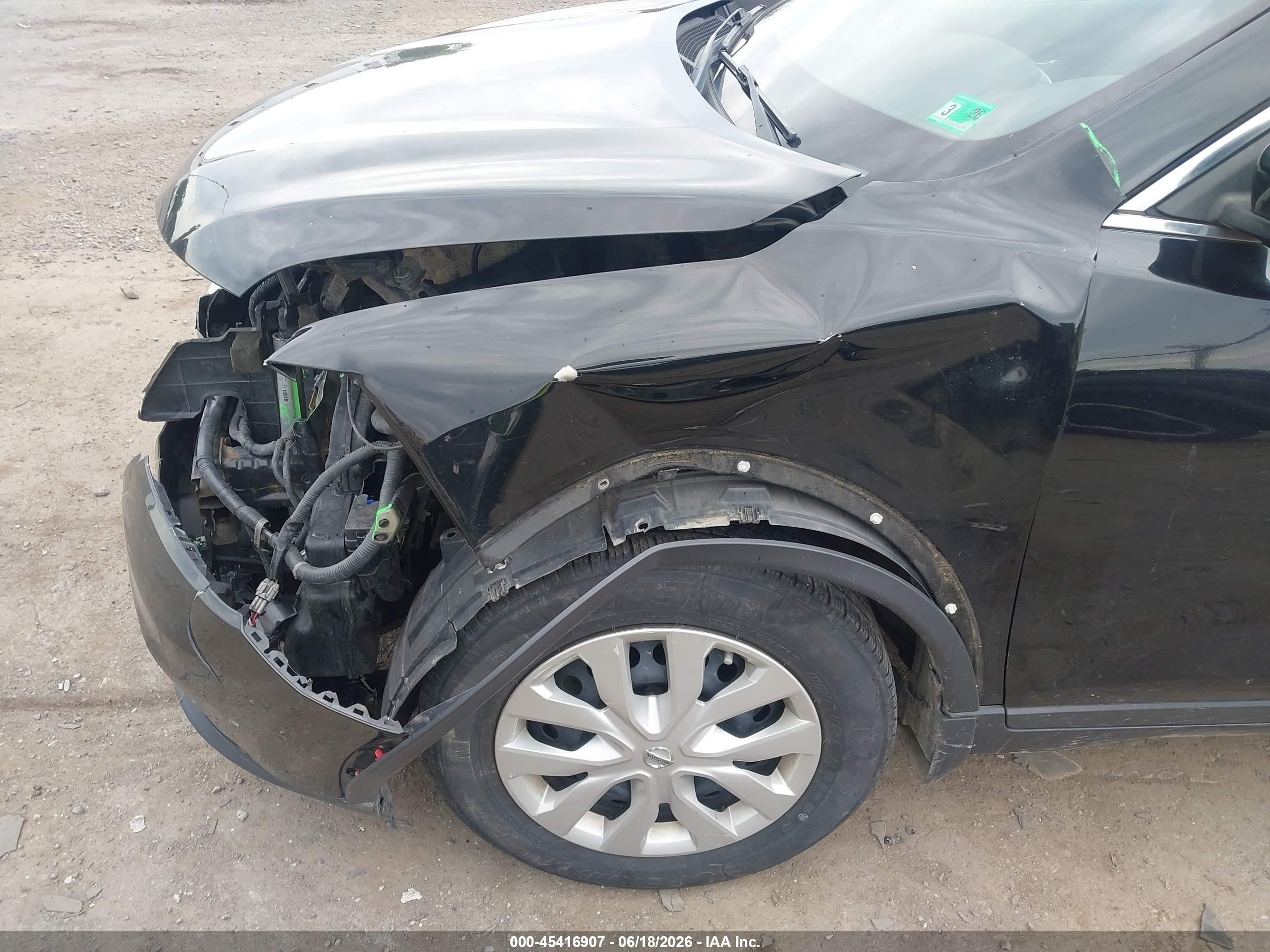 2014 Nissan Rogue S Черный vin: 5N1AT2MV6EC777412