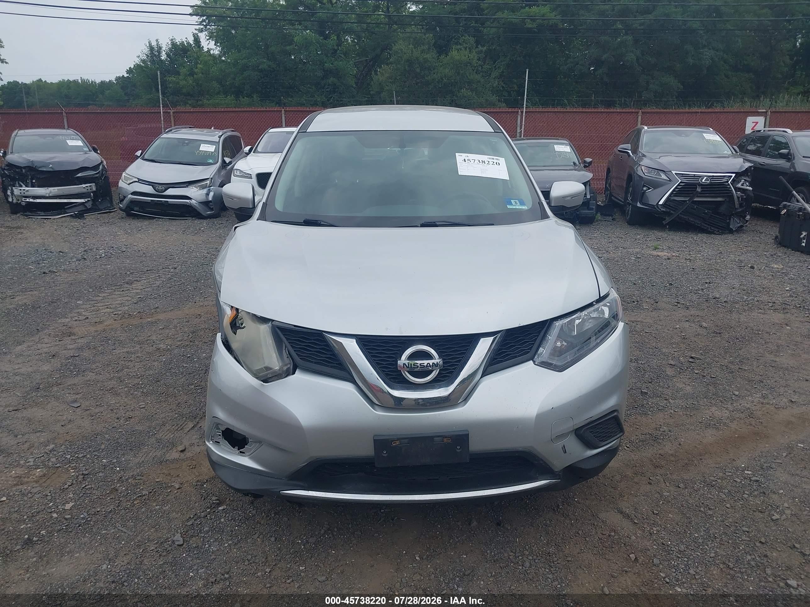 2014 Nissan Rogue S Silver vin: 5N1AT2MV6EC780004