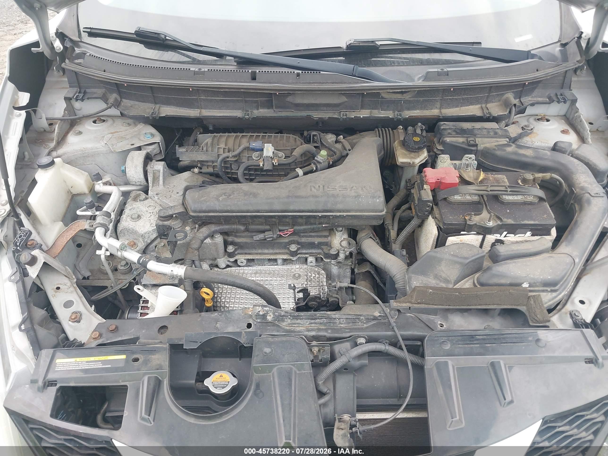 2014 Nissan Rogue S Silver vin: 5N1AT2MV6EC780004