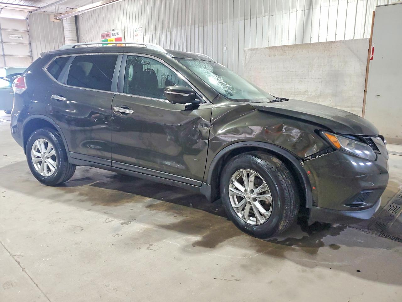 2014 Nissan Rogue Sv Green vin: 5N1AT2MV6EC782982