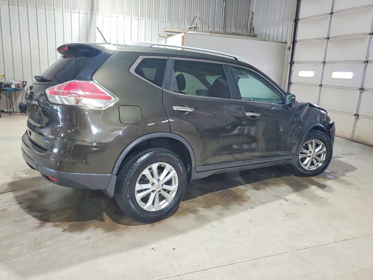 2014 Nissan Rogue Sv Green vin: 5N1AT2MV6EC782982