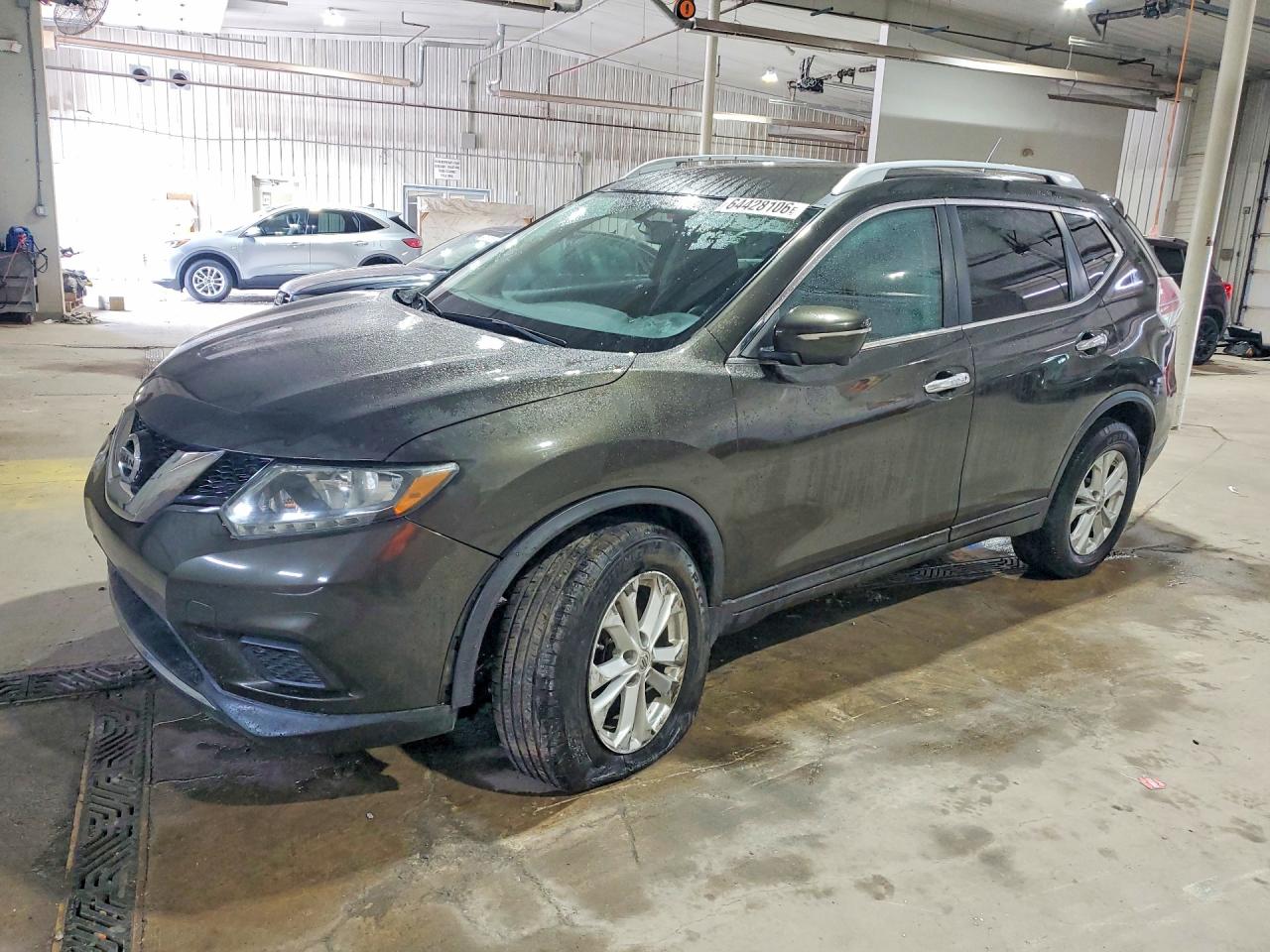 2014 Nissan Rogue Sv Green vin: 5N1AT2MV6EC782982