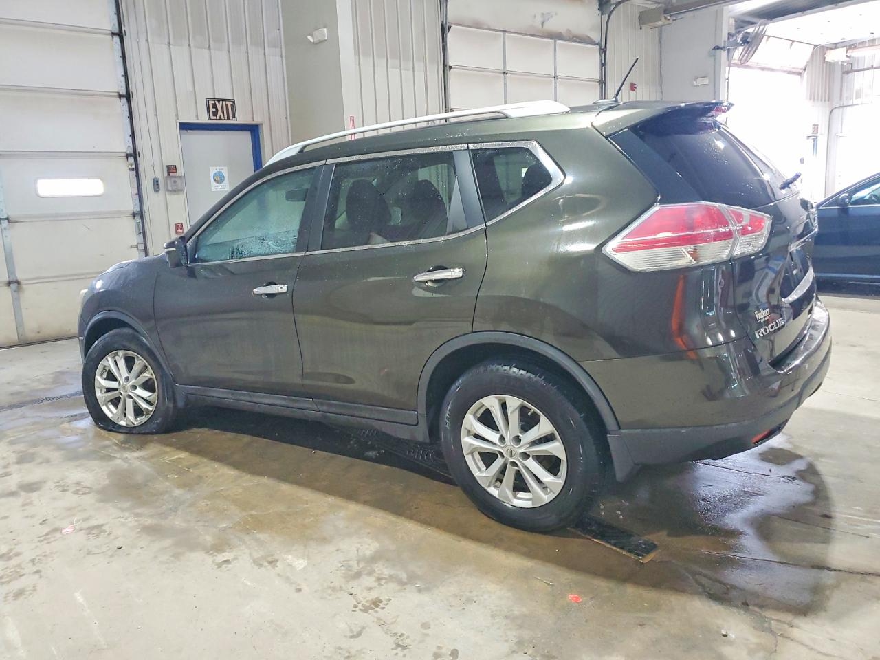 2014 Nissan Rogue Sv Green vin: 5N1AT2MV6EC782982