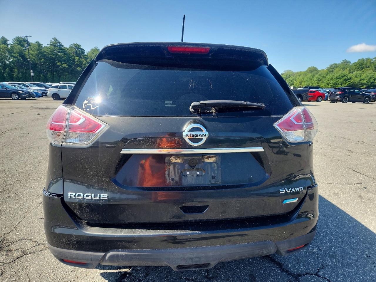 2014 Nissan Rogue Sl Awd Black vin: 5N1AT2MV6EC786367
