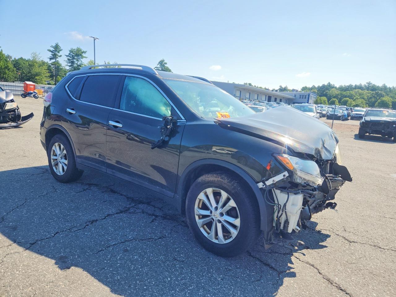 2014 Nissan Rogue Sl Awd Black vin: 5N1AT2MV6EC786367