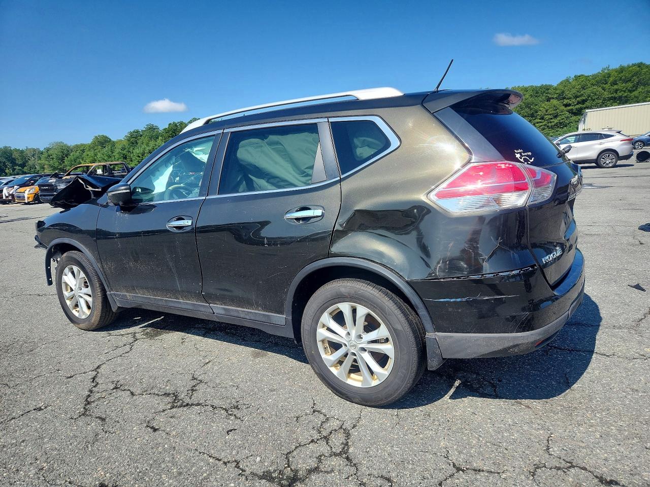 2014 Nissan Rogue Sl Awd Black vin: 5N1AT2MV6EC786367