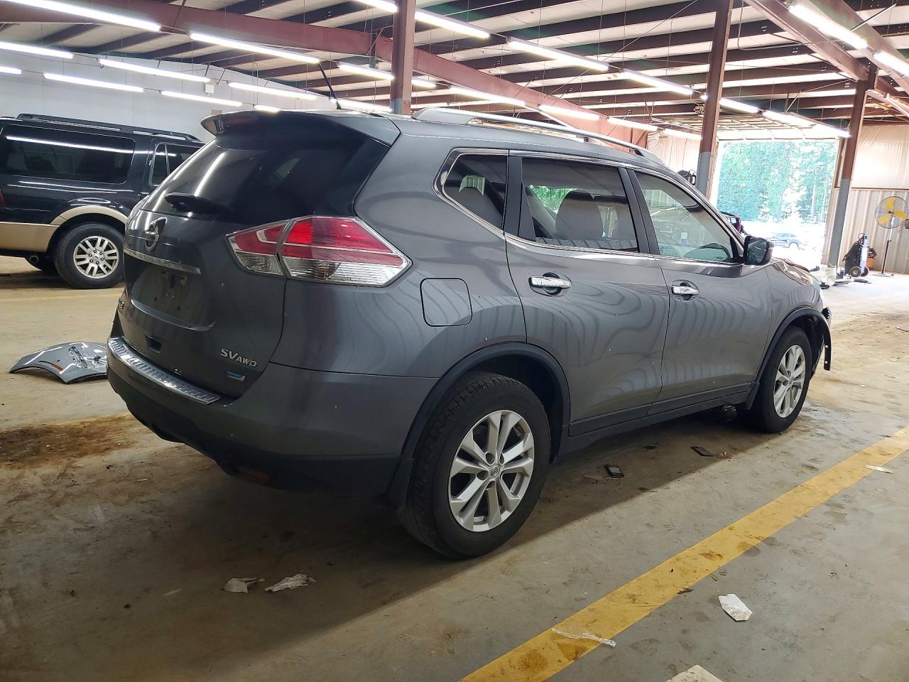 2014 Nissan Rogue Sv Gray vin: 5N1AT2MV6EC796025