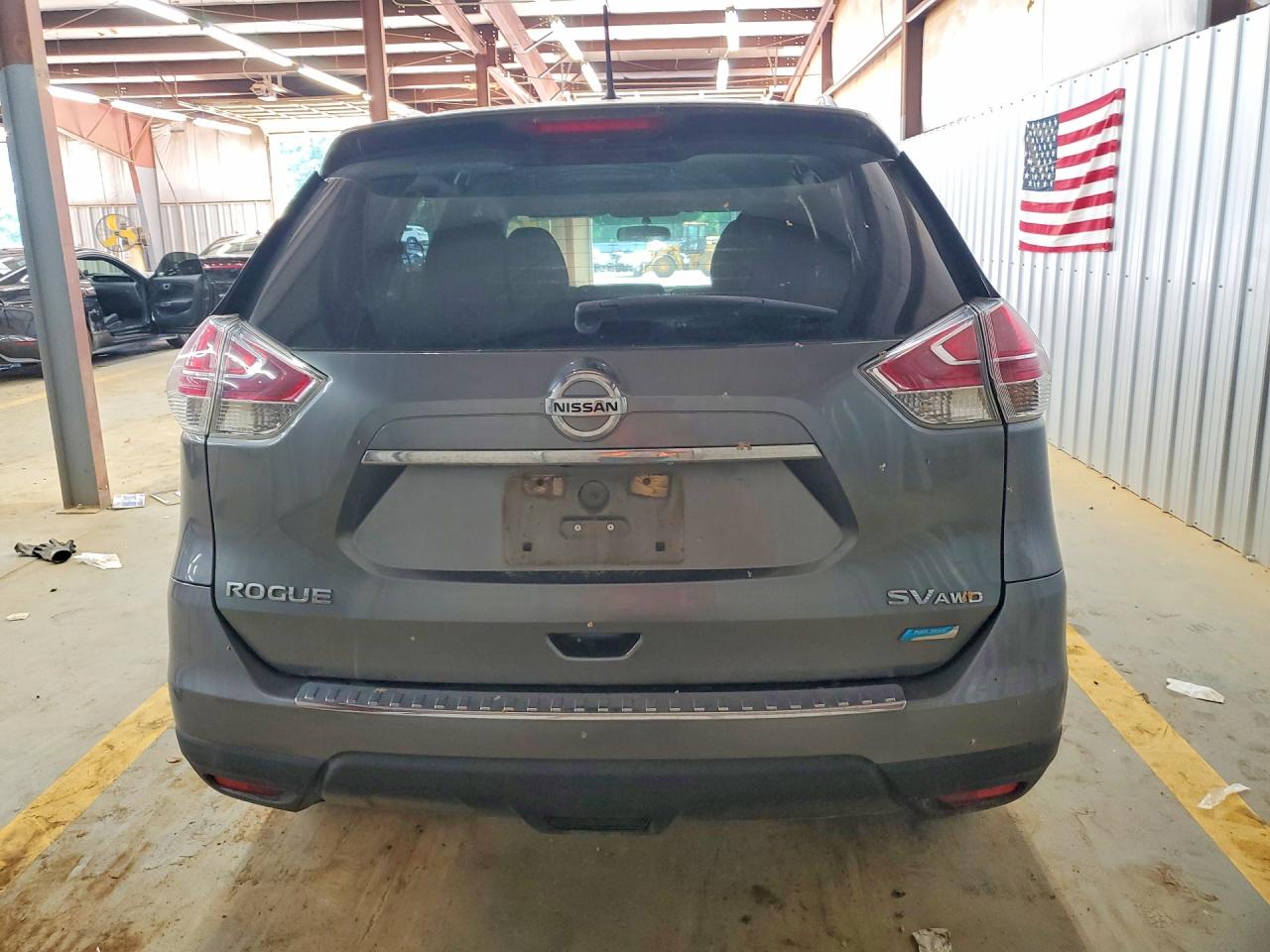 2014 Nissan Rogue Sv Gray vin: 5N1AT2MV6EC796025