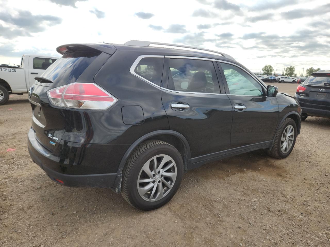 2014 Nissan Rogue S Black vin: 5N1AT2MV6EC801496